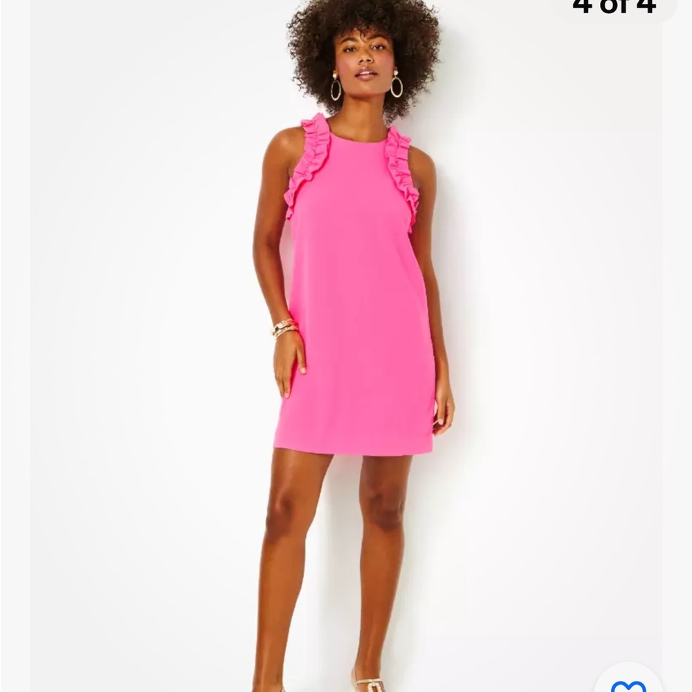 NWT Lilly Pulitzer Pink Kailee Dress Size Medium. Size chart in pics
